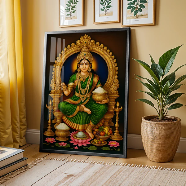 Maa Annapoorna Devi – Abundance Wall Art – 14 x 21 Inch